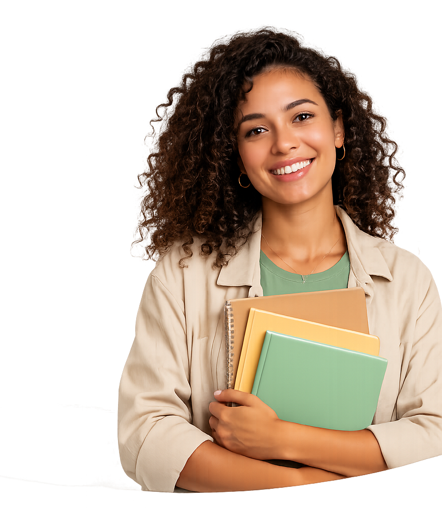 Student learning Spanish